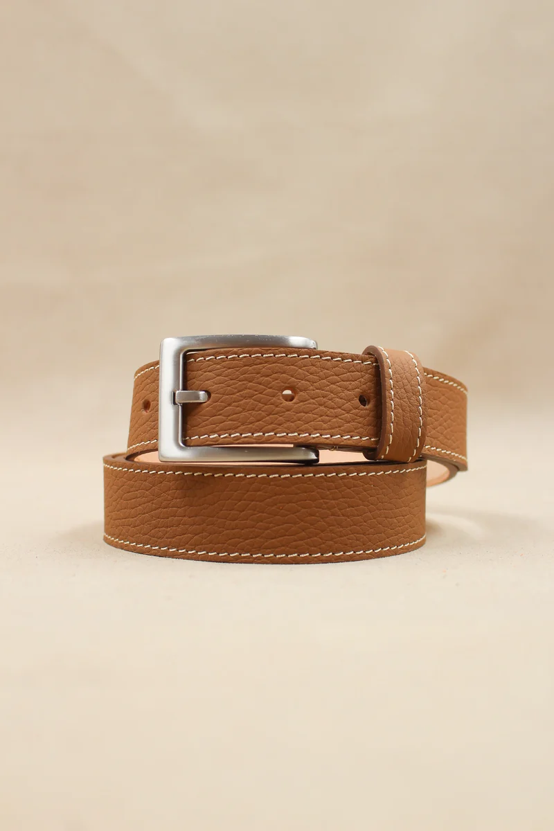 Ceinture 35 Plate 4004 | Cuir Grainé