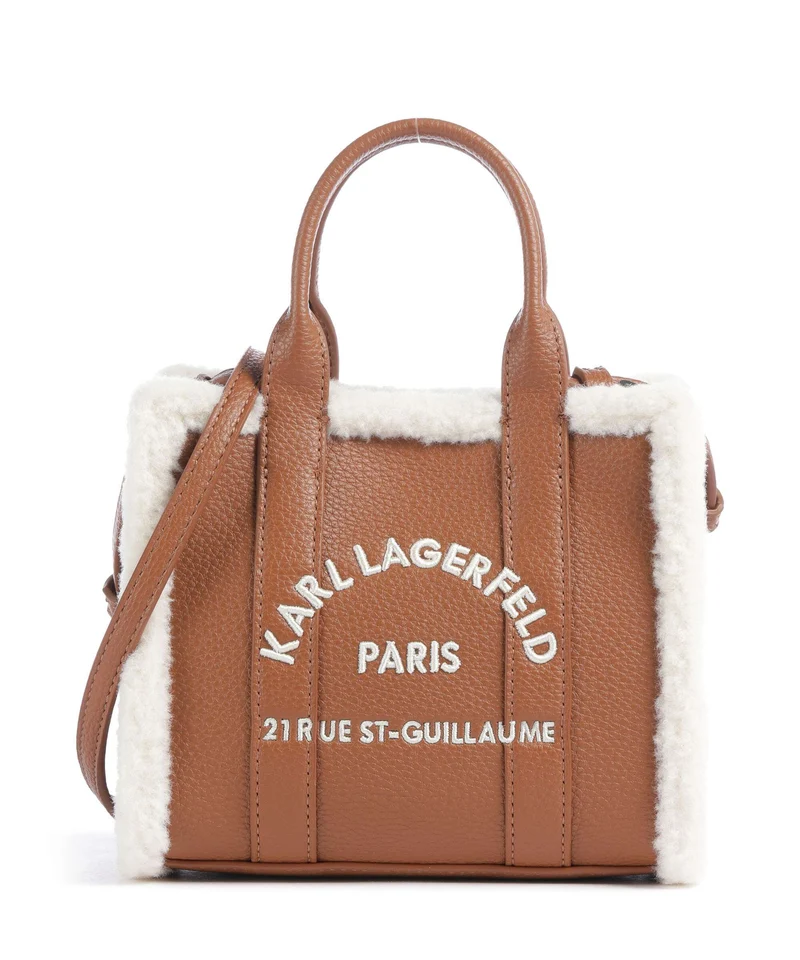 Karl Lagerfeld K/Rue St Guillaume Mini Sac bandoulière dark tan