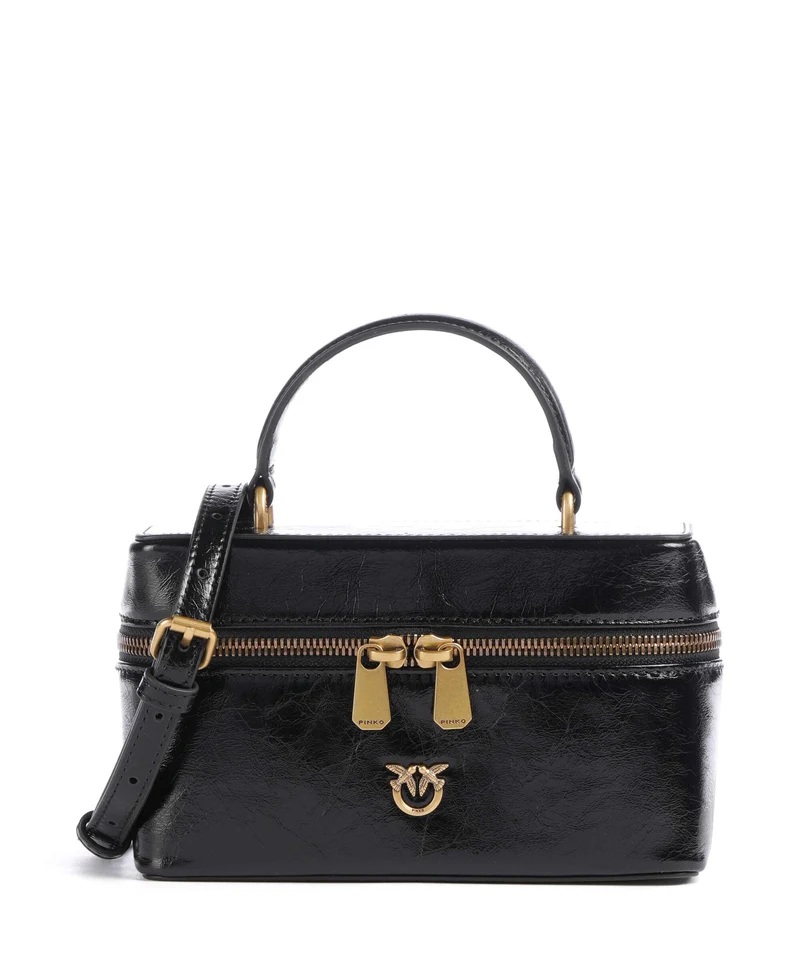 Pinko Vanity Mini Sac bandoulière nero/antique gold