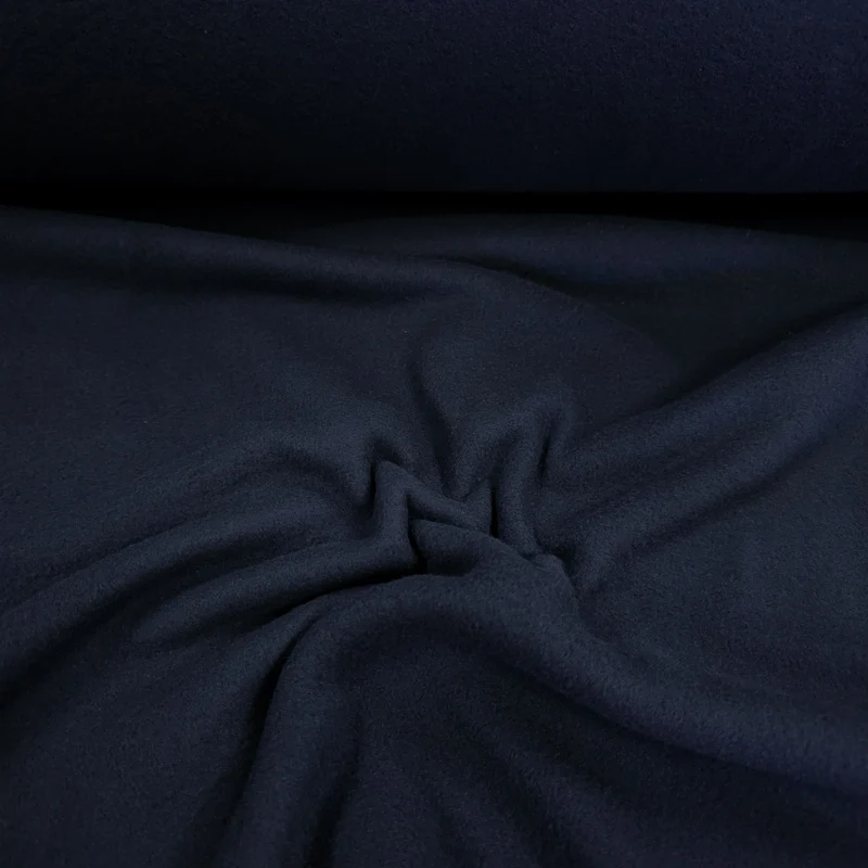 Micro Polar | Noir | Trou de test en bordure | 150 cm | FIN DE ROULEAU