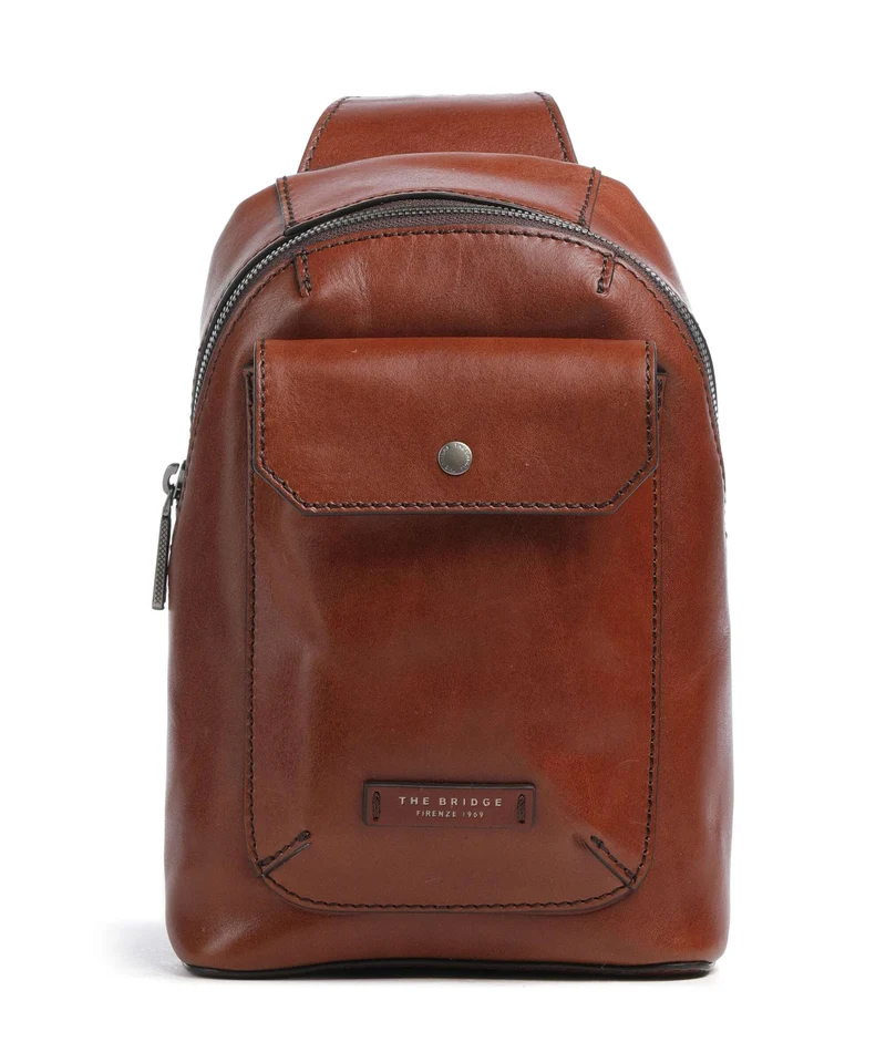 The Bridge Mattia Sac sling marrone
