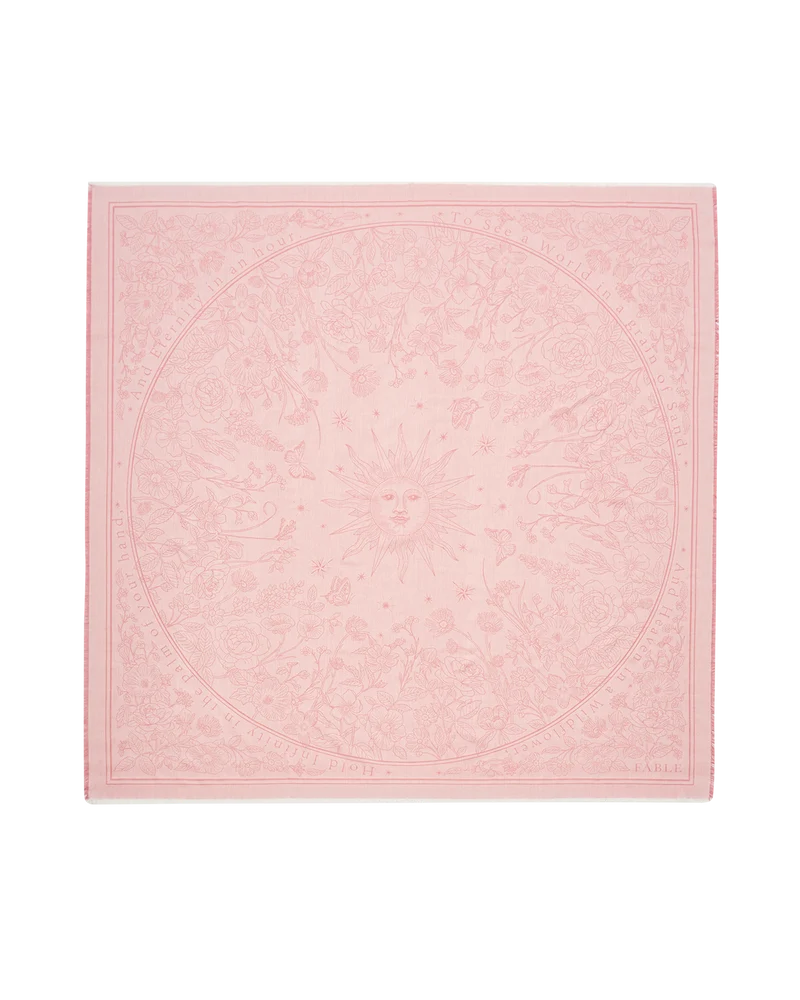 Tale Of Innocence Square Scarf in Pink