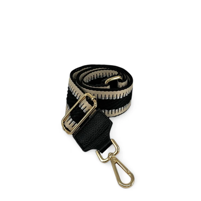Bandoulière amovible UNI doré Noir et Blanc cassé