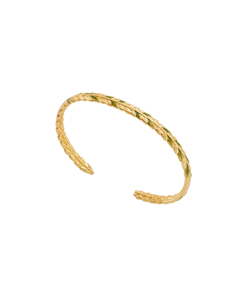 Wheat Bangle in Gold