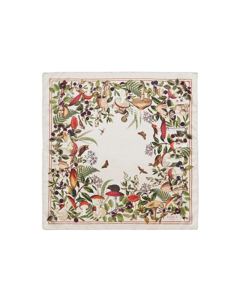 Orla Mushroom Scarf in Ivory