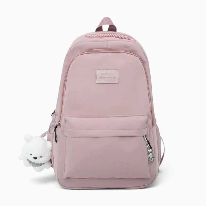 Sac à Dos École Fille avec Peluche