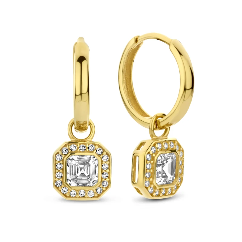 Beloro Jewels Monte Napoleone Femmes Créoles Or 9 carats BO360041