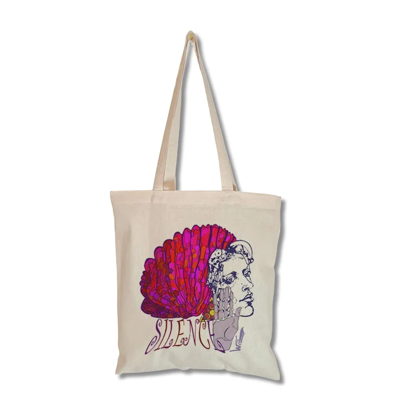 Tote Bag imprimé Jade - Silence vibrant