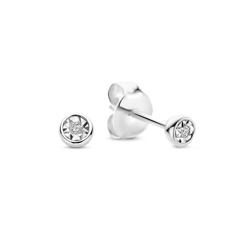 Isabel Bernard De la Paix Boucles d'oreilles Or blanc 14 carats IBD360023