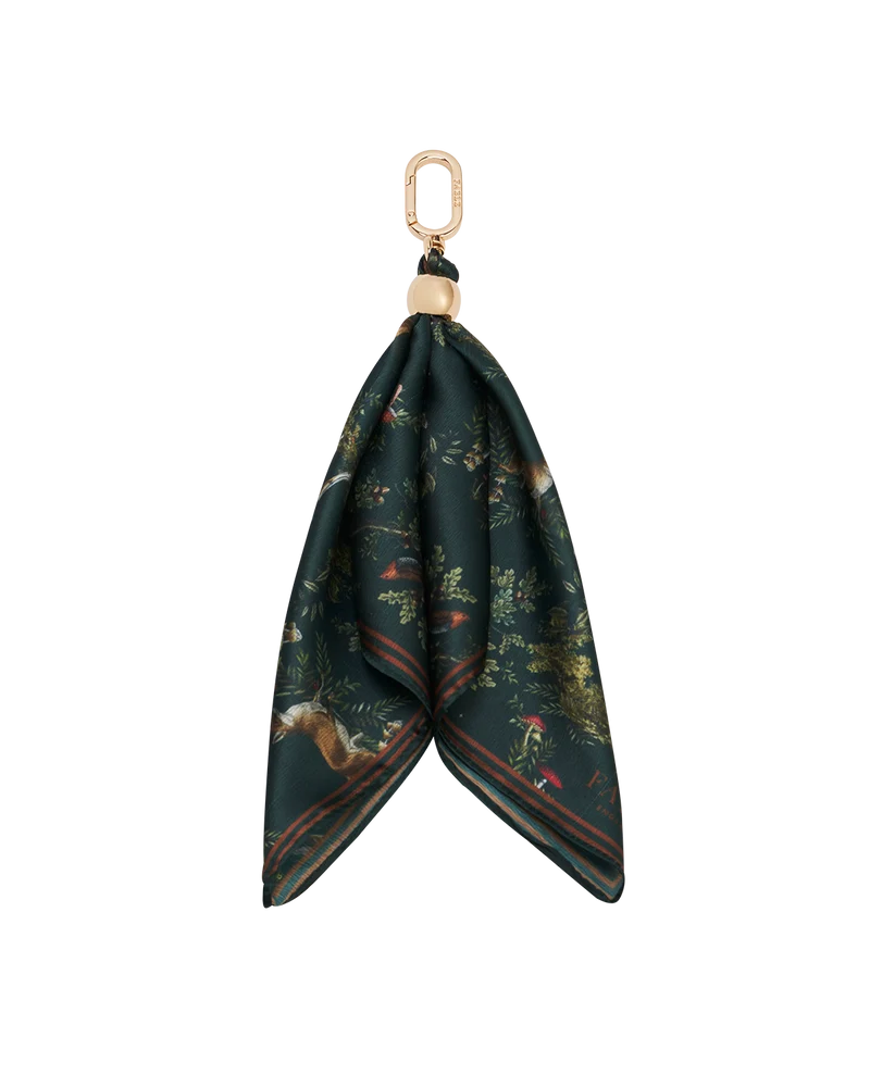Green Into the Woods Scarf Bag Charm