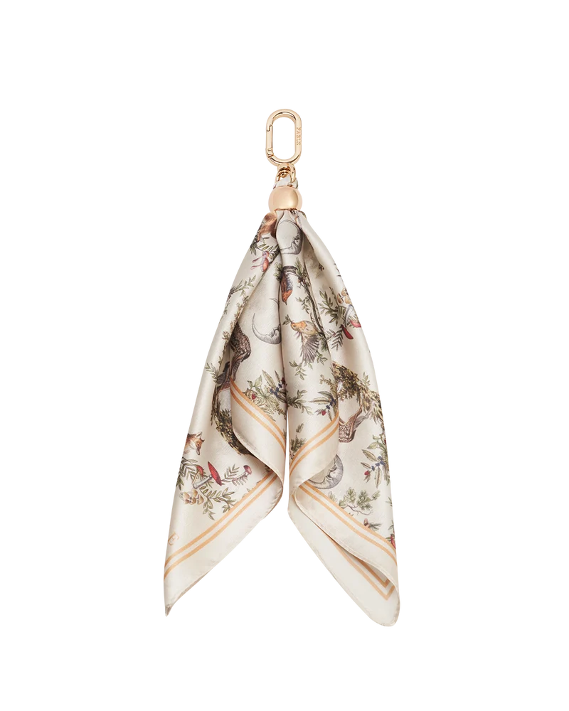Ecru Into the Woods Scarf Bag Charm