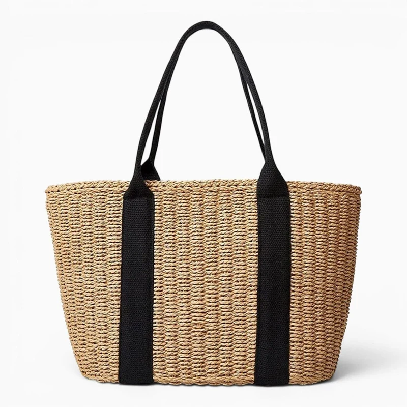 Sac À Main Femme En Paille Tressée