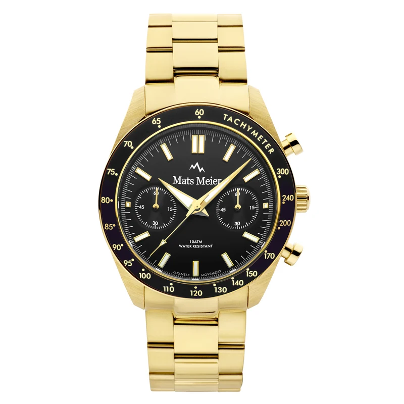 Mats Meier Arosa Racing Hommes Montre Or MM50007