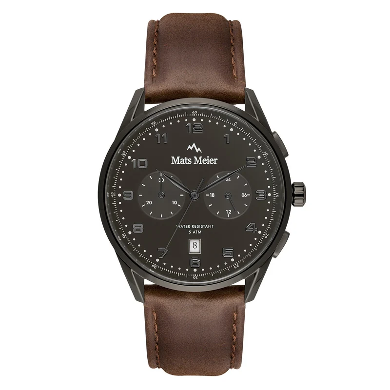 Mats Meier Mont Vélan Hommes Montre Marron MM10005