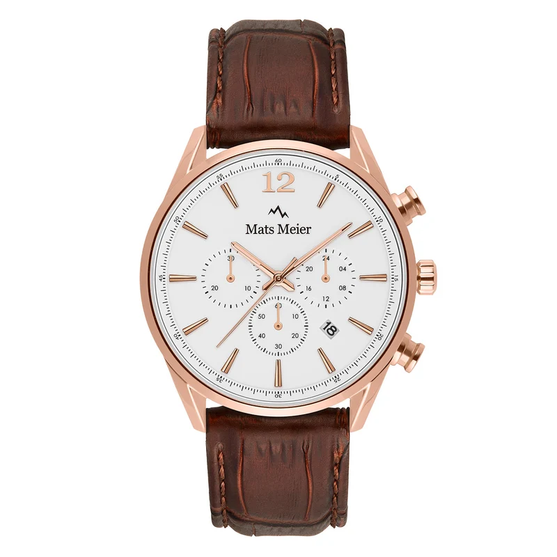 Mats Meier Grand Cornier Hommes Montre Marron MM00107