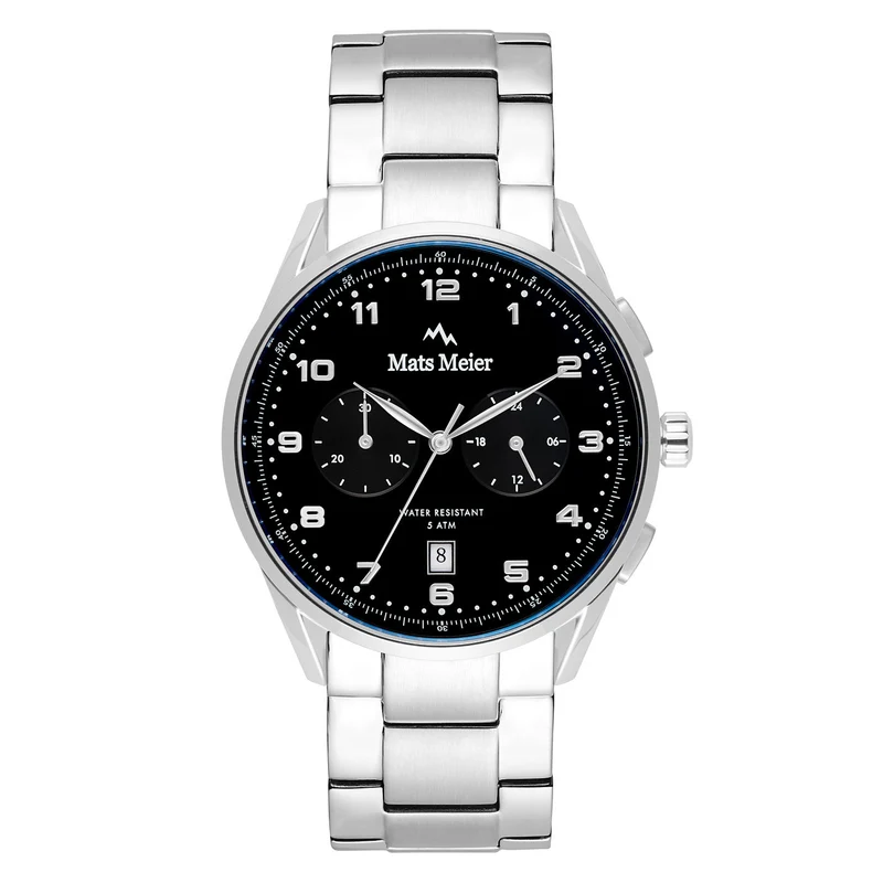Mats Meier Mont Vélan Hommes Montre Argent MM10004