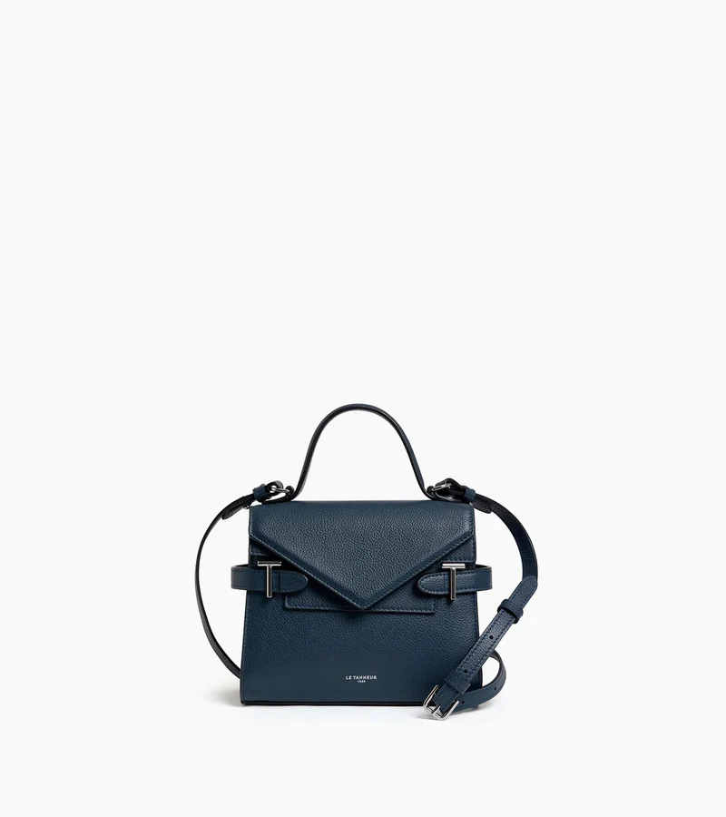 Petit modèle Emilie double rabat Le Tanneur Marine