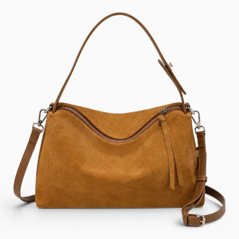 Sac À Main Hobo Femme Daim