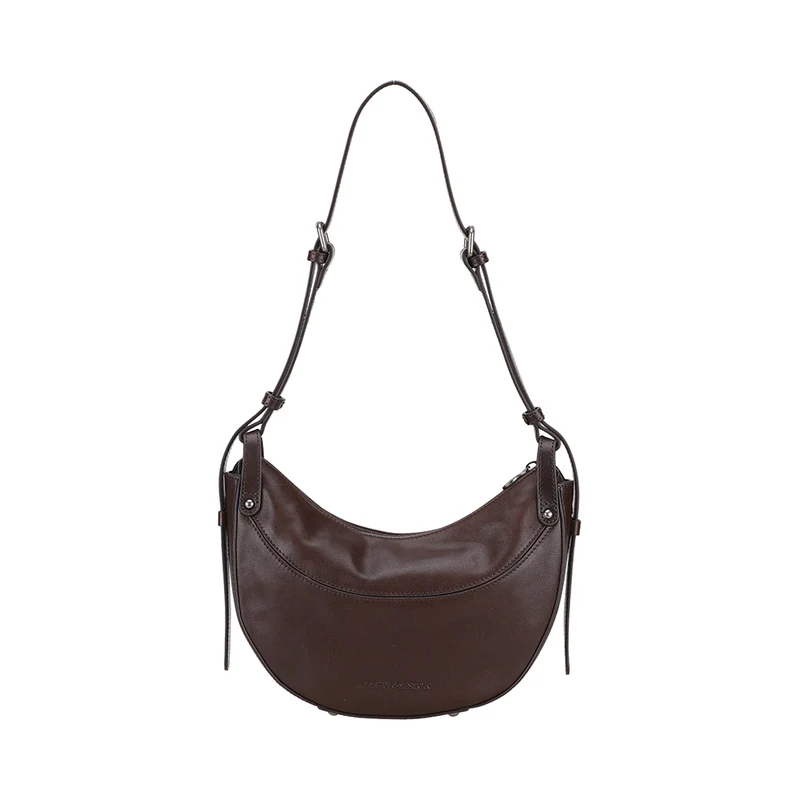 Sac épaule demi lune Edith Cuir