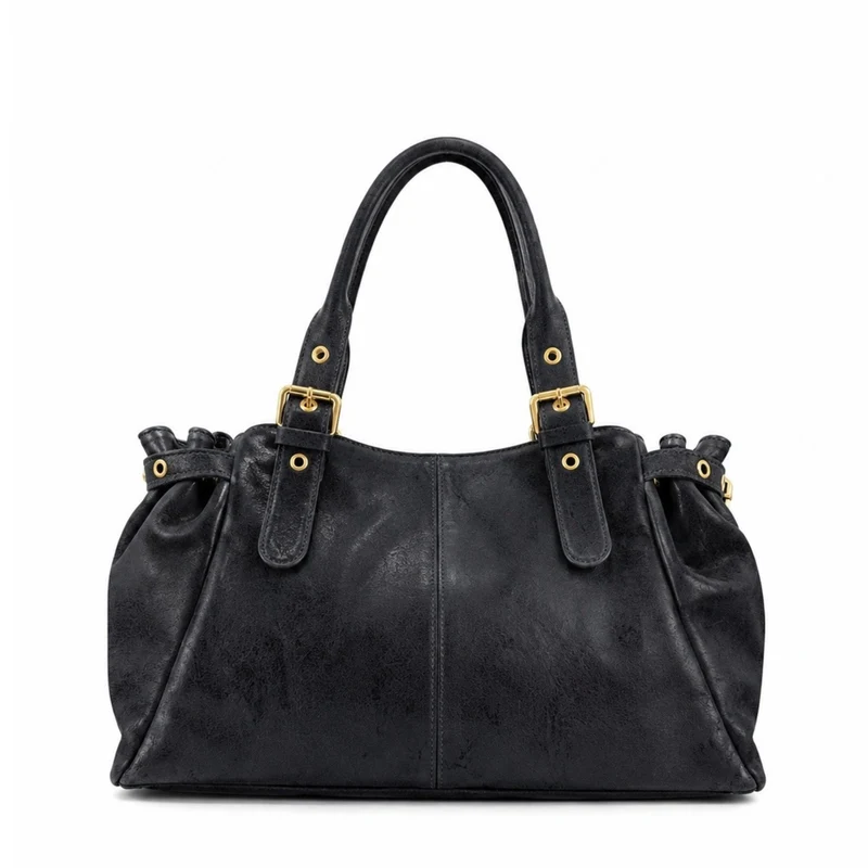 Sac bowling en cuir brossé NEW PRINCESS XL Noir
