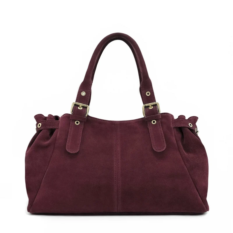Sac bowling en daim NEW PRINCESS SUEDE XL Bordeaux