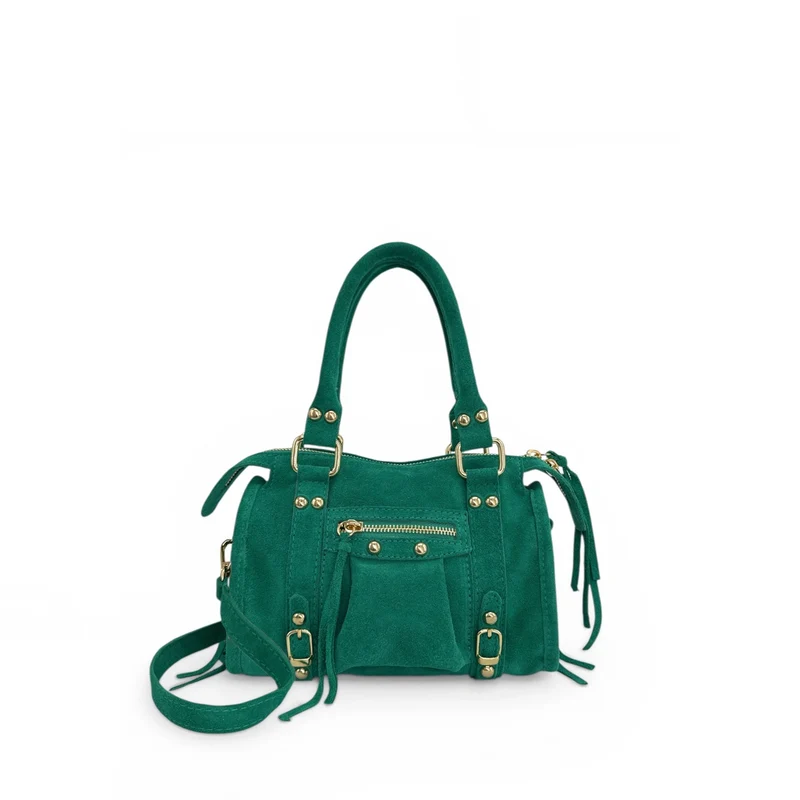 Mini-sac en daim STORM SUEDE NANO Vert émeraude