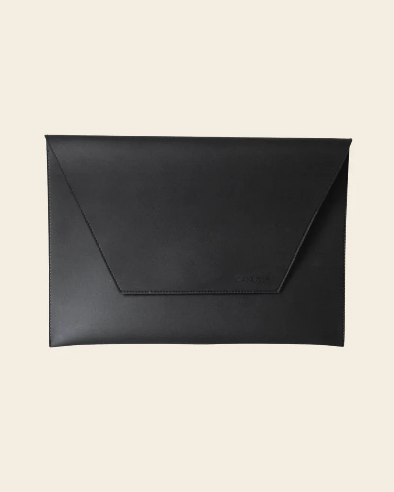 Housse pour ordinateur portable 13" en matières recyclées - Noir et rouge
