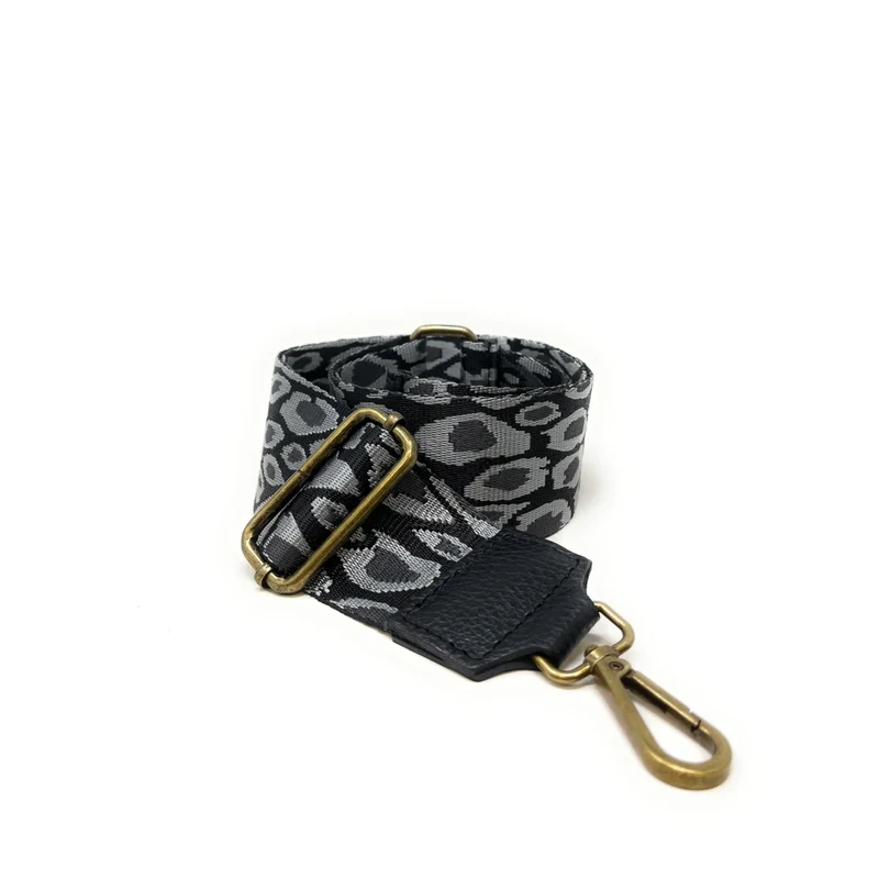 Bandoulière amovible LEO Laiton Noir et Gris