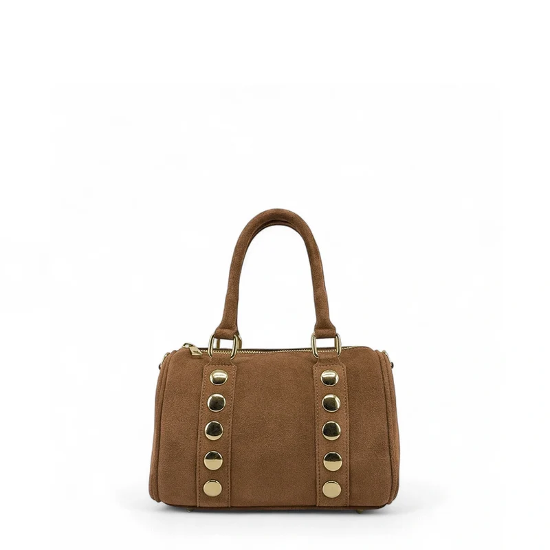 Mini sac bowling en daim DJODY Taupe