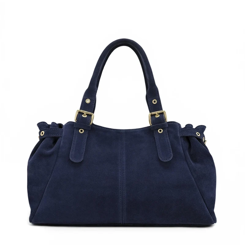 Sac bowling en daim NEW PRINCESS SUEDE XL Bleu marine