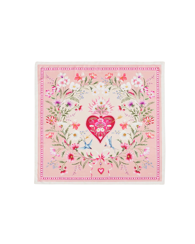 Penelope Square Scarf in Pink