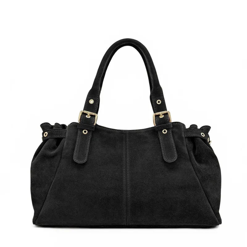 Sac bowling en daim NEW PRINCESS SUEDE XL Noir