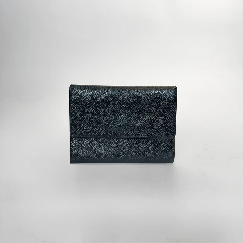 Chanel Portefeuille moyen en cuir caviar