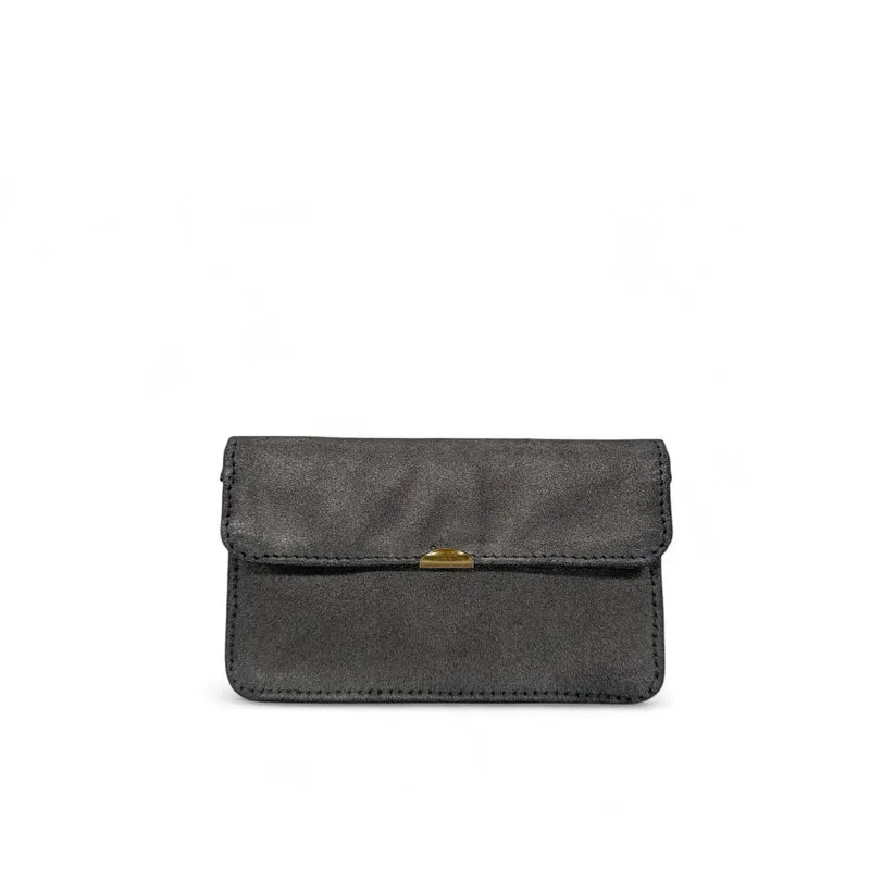 Pochette porte-monnaie en cuir irisé IMPRO Marron glacé