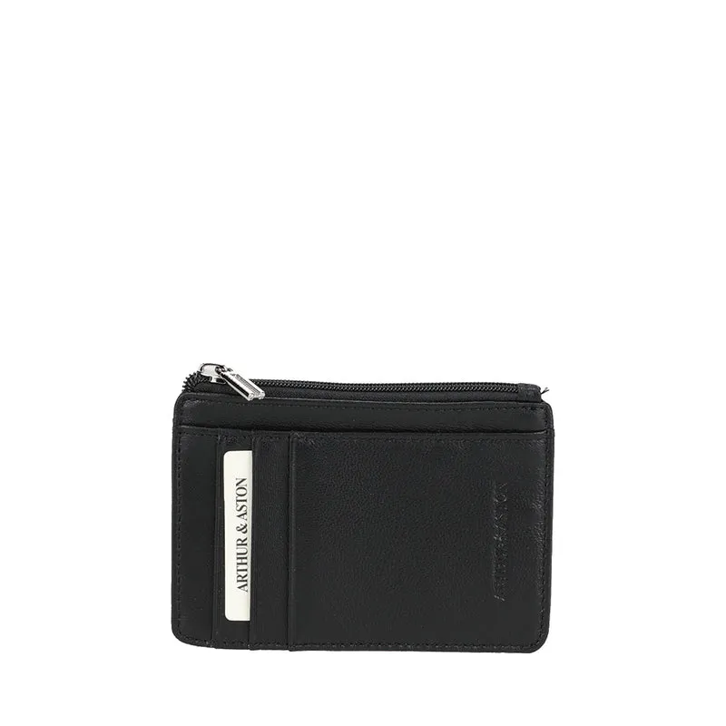 Petit Porte-cartes et monnaie Cuir Agneau Riley