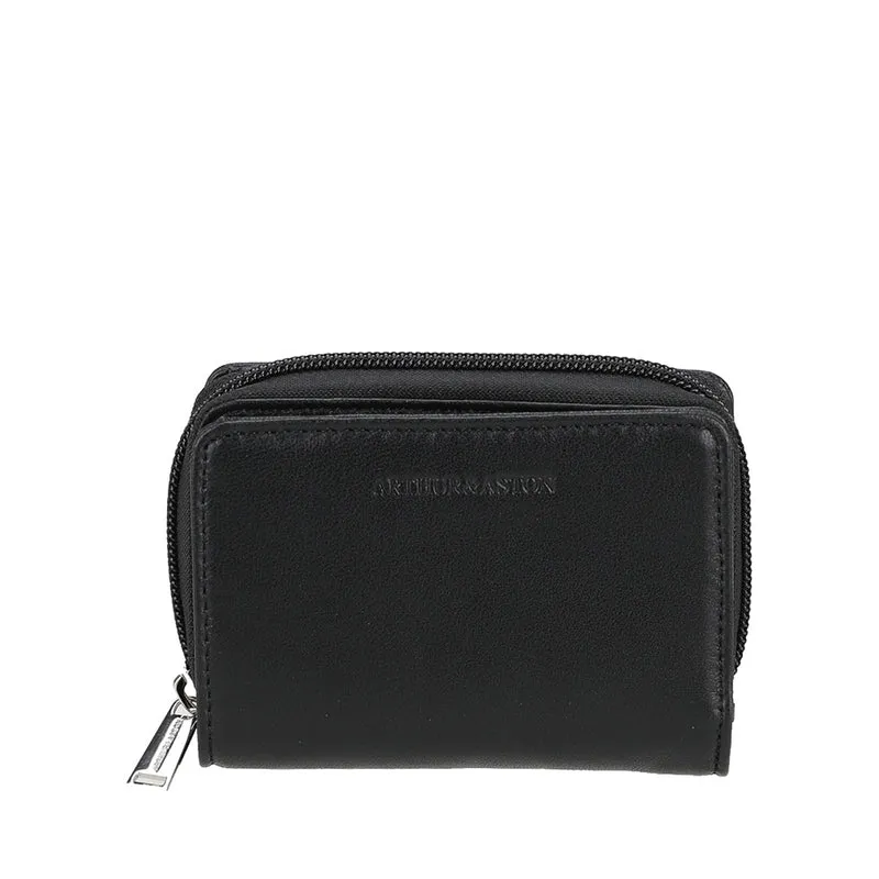 Porte-monnaie et cartes cuir d'agneau Riley