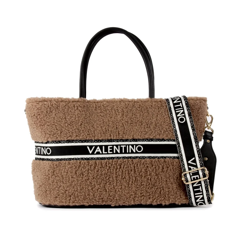 Valentino Bags Jane Sac Cabas Taupe Noir VBSAC001G51