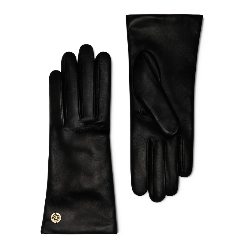 Isabel Bernard Honoré Eleanor black goatskin leather gloves IB67000-301-