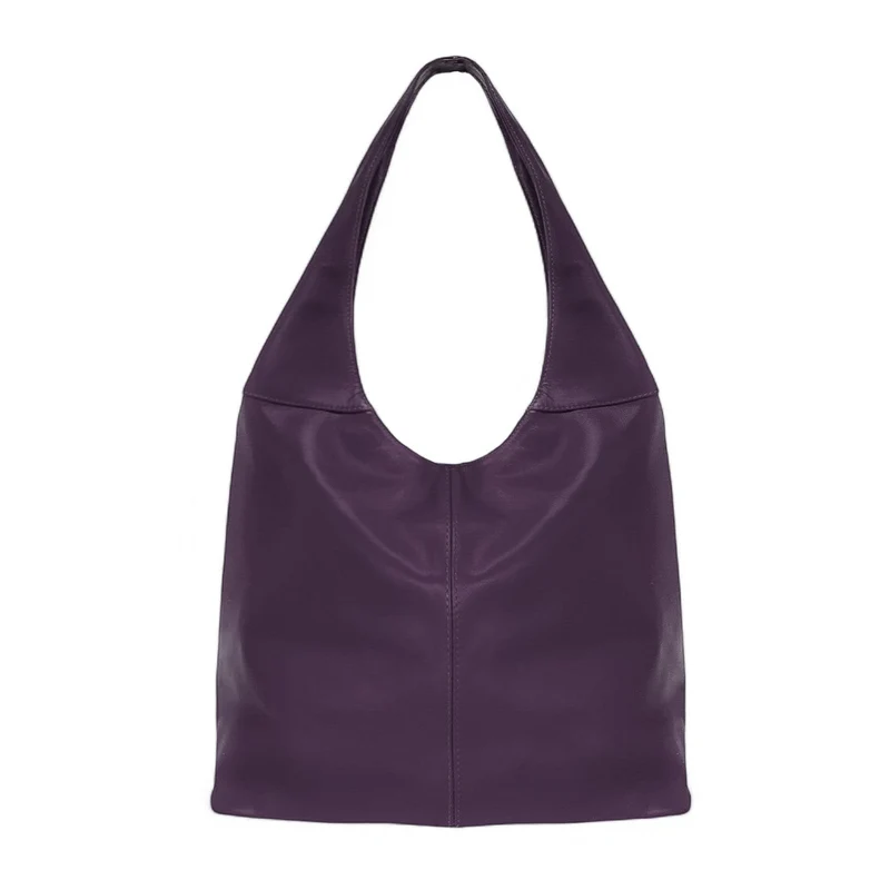 Sac HOBO en cuir lisse NEW AGE Violet