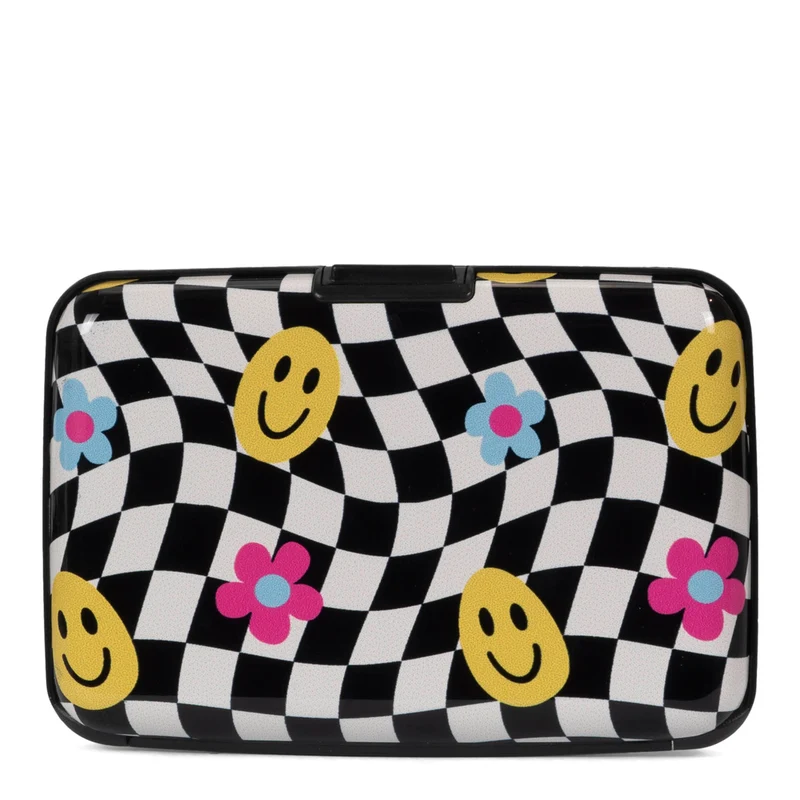 Tracker Aluminum Case RFID Checkered Smiley