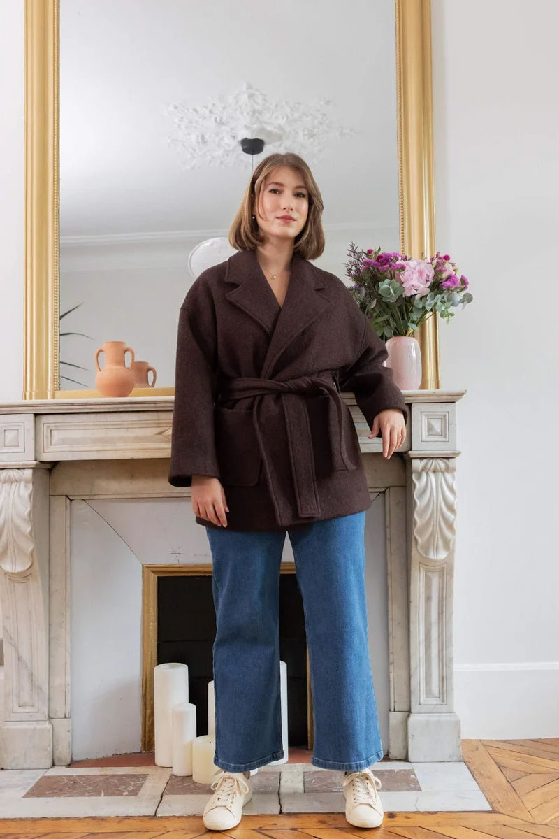 Manteau Yoko - chocolat