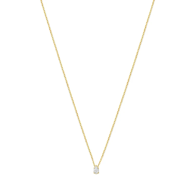Isabel Bernard De la Paix Collier De la Paix Eloise en or 14 carats avec diamant 0,1 carat IBD350025