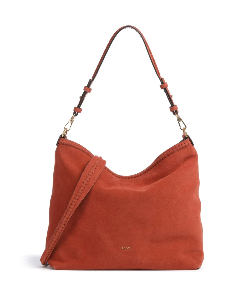 Abro Suede Signature Sac fourre-tout dark orange