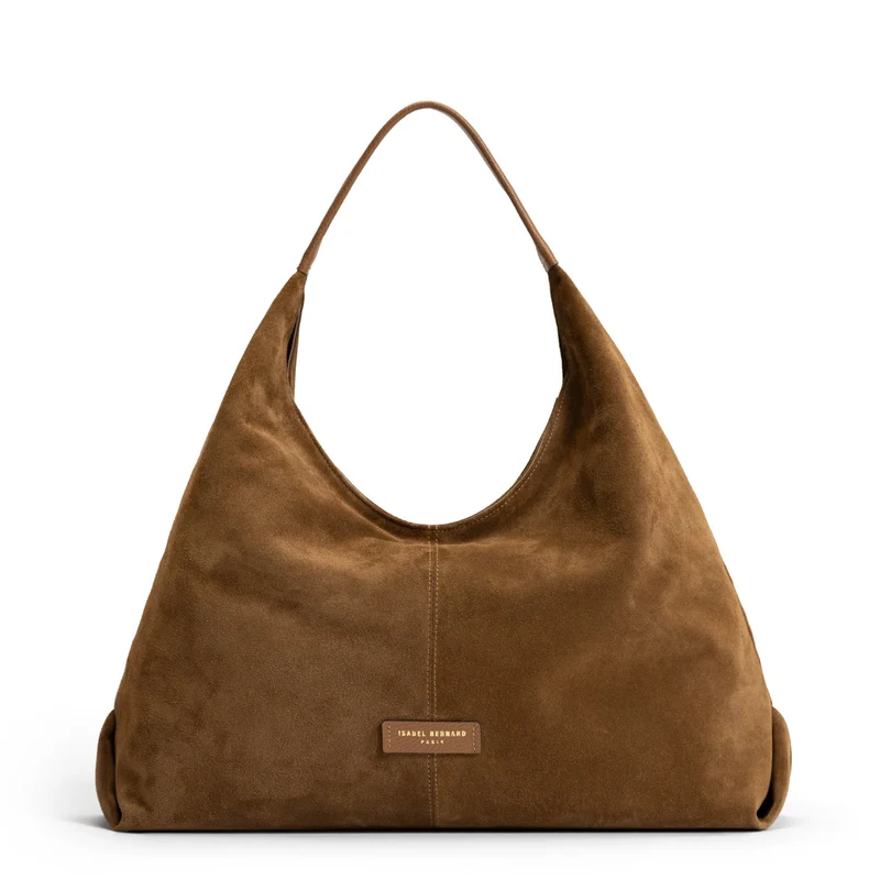 Isabel Bernard Honoré Grace sac bandoulière en suède marron IB25093-130