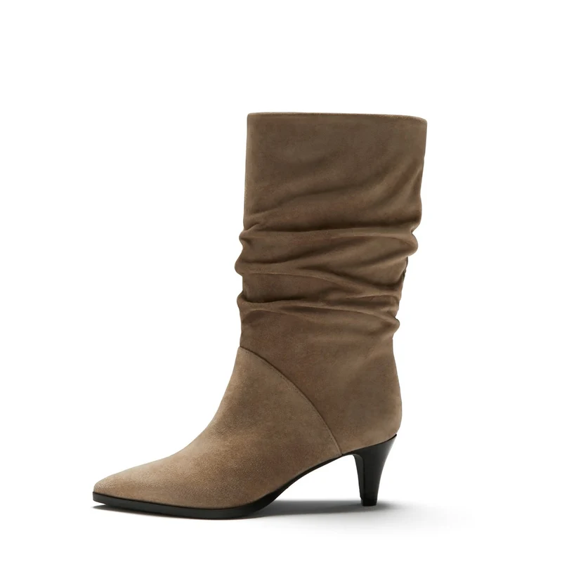 Isabel Bernard Vendôme Vendôme Bottines Margot en daim taupe IB54005-178-36