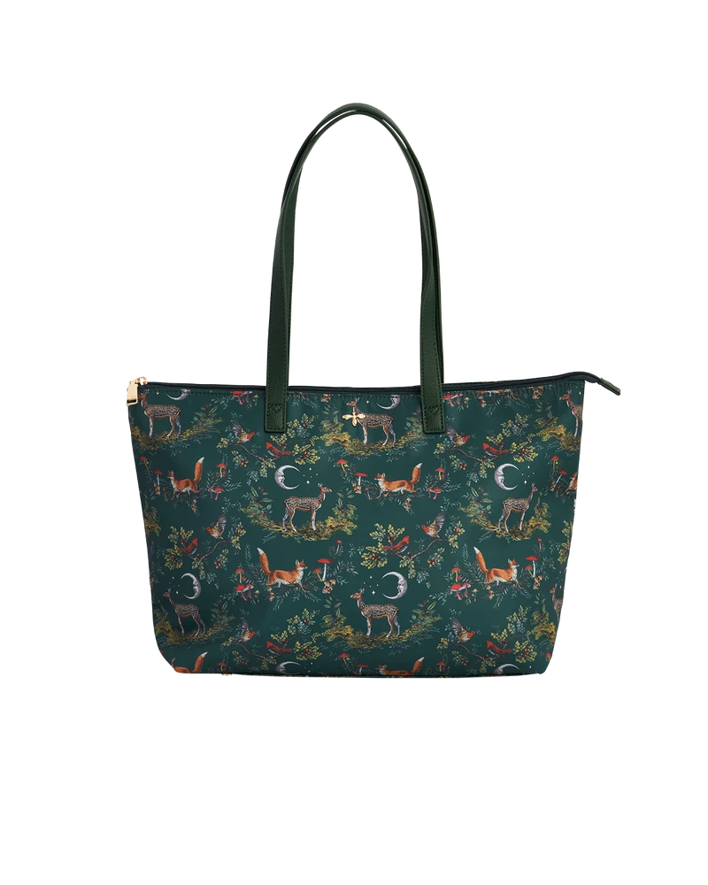Green Into the Woods Grab Tote