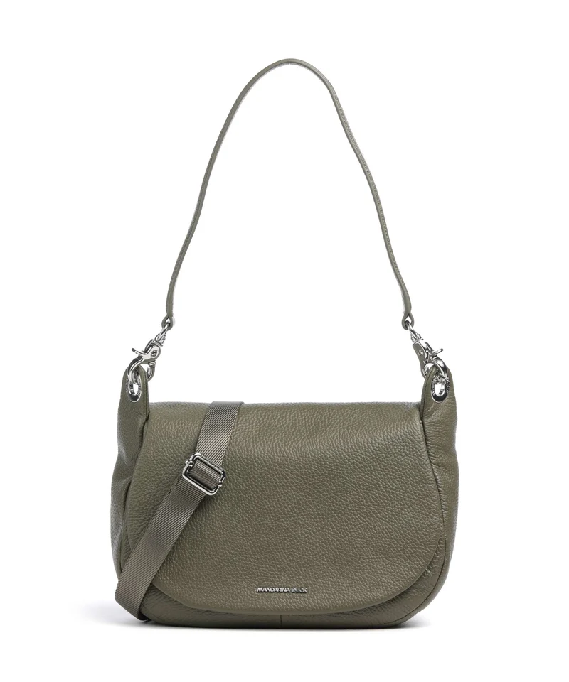 Mandarina Duck Mellow Leather Sac porté épaule winter olive