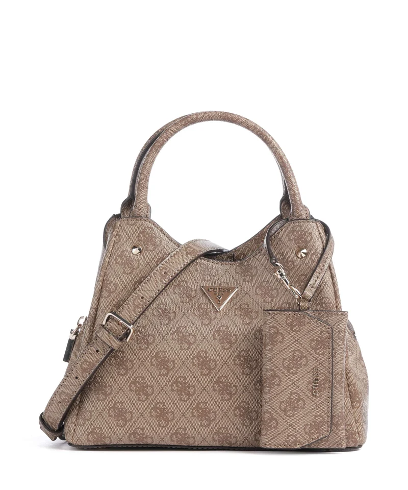 Guess Lorella Girlfriend Logo Small Sac à main latte logo