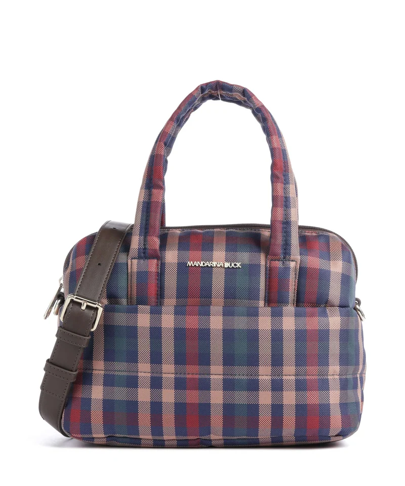 Mandarina Duck Tartan Sac à main tartan brown