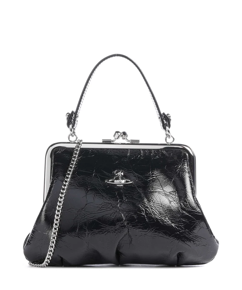 Vivienne Westwood Granny Frame Naplak Sac à main black